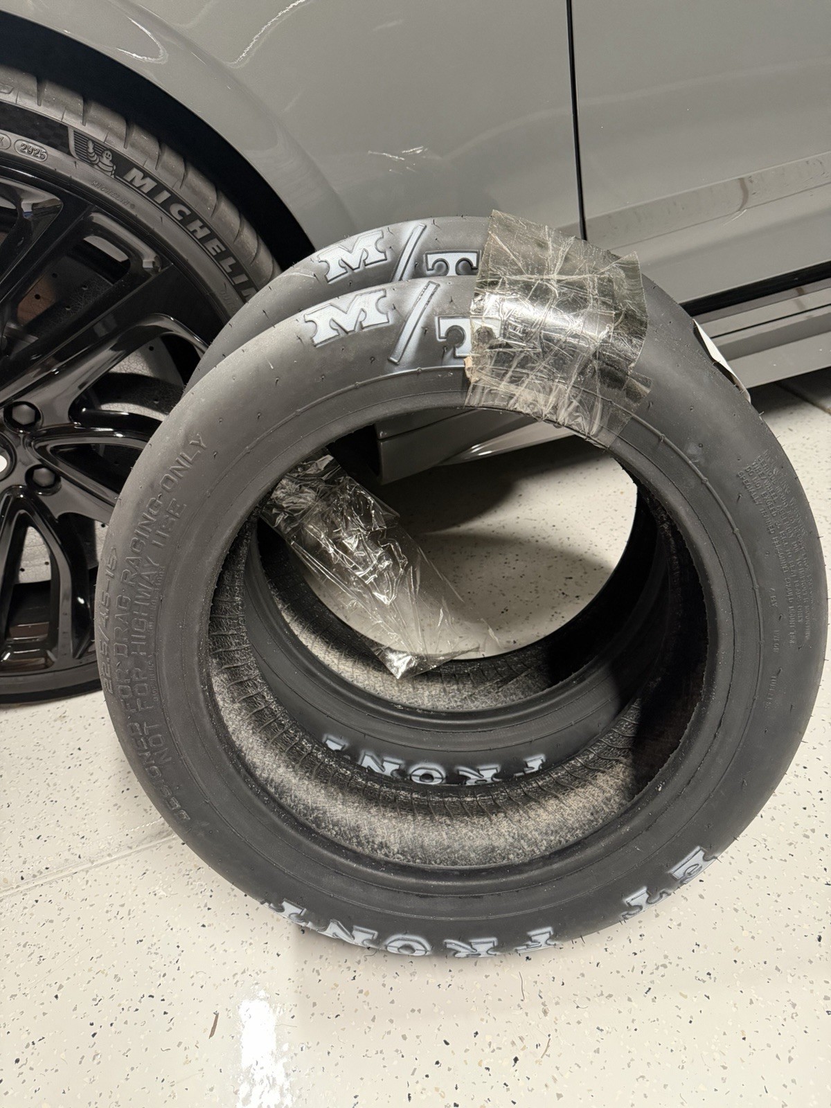 Pair (2) Mickey Thompson ET Front Drag Racing Tires 22.50×4.50-15 3005