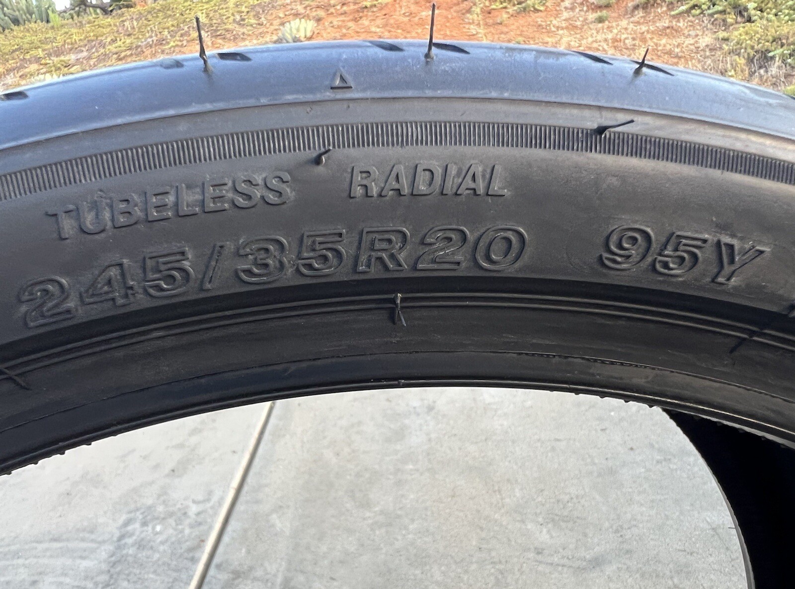 Set of TWO BRAND NEW 245/35R20 Bridgestone Potenza S007 Tires 2453520