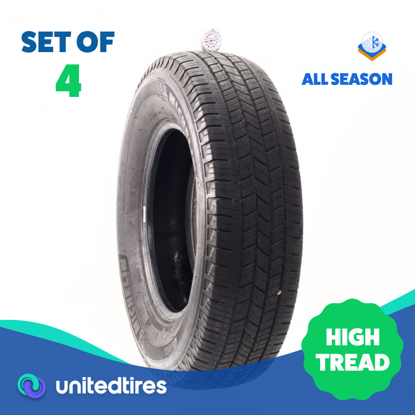 Set of (4) Used LT 235/80R17 Michelin Energy Saver A/S 120/117R – 10/32