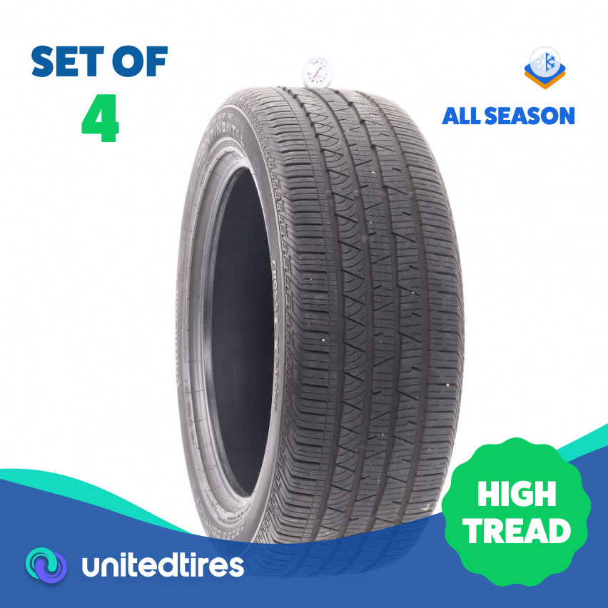 Set of (4) Used 255/50R20 Continental CrossContact LX Sport 105T – 8-9/32