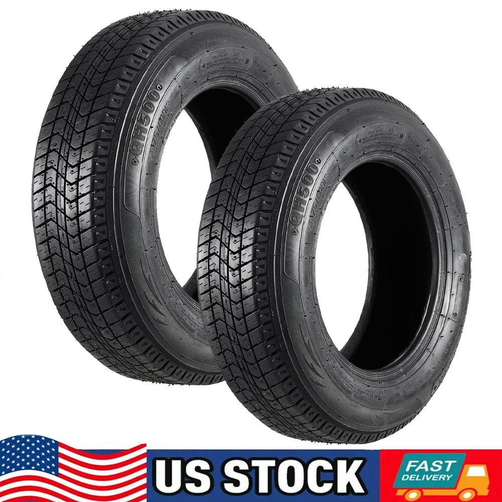 Pair 14″ ST205/75D14 Trailer Tires 205 75 14 6PR Replacement Tyre LRC 205/75 14