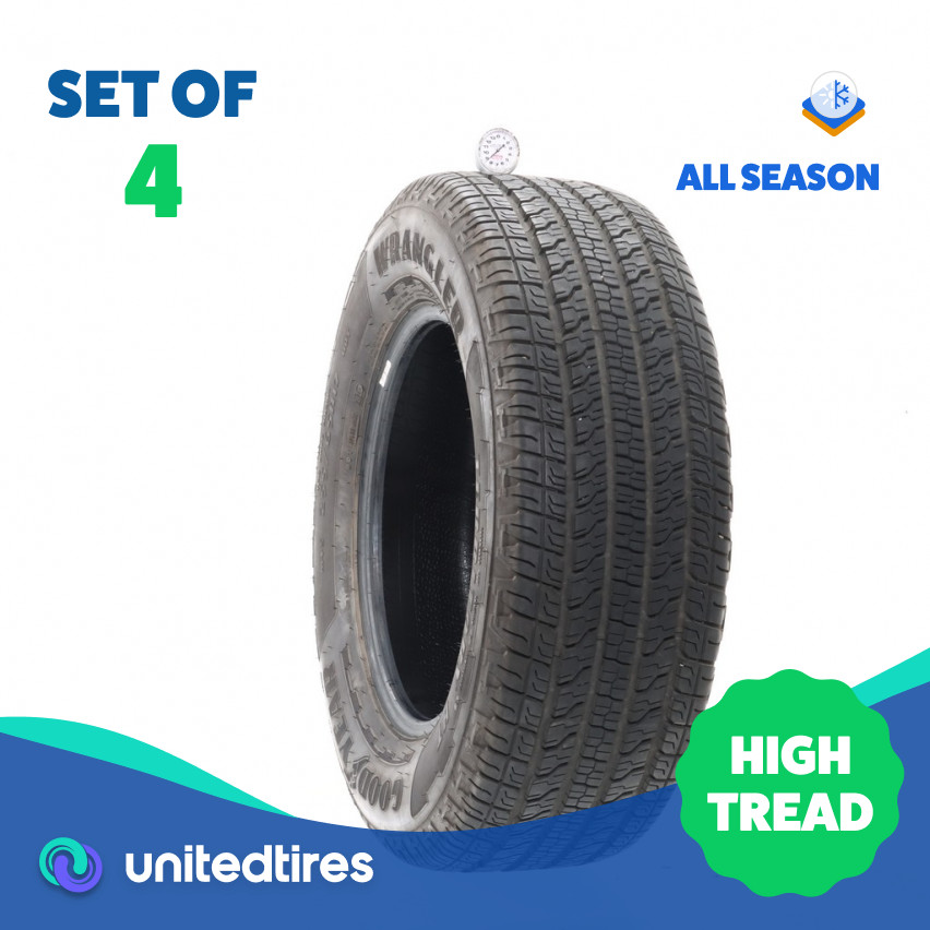 Set of (4) Used 255/65R17 Goodyear Wrangler Territory HT 110T – 8.5/32