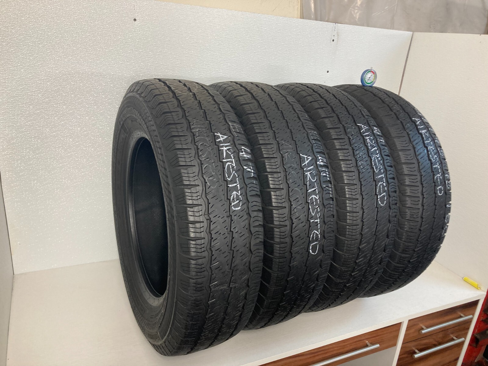 NO SHIPPING ONLY LOCAL PICK UP Set 4 Tires 195 75 16 Continental VanContact A/S