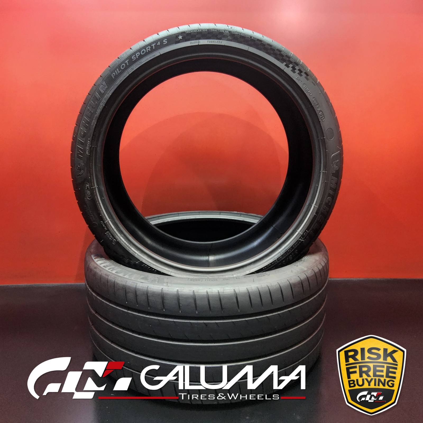 Set of 2 Tires Michelin Pilot Sport 4S ★ XL 315/30ZR22 107Y No Repairs #96263