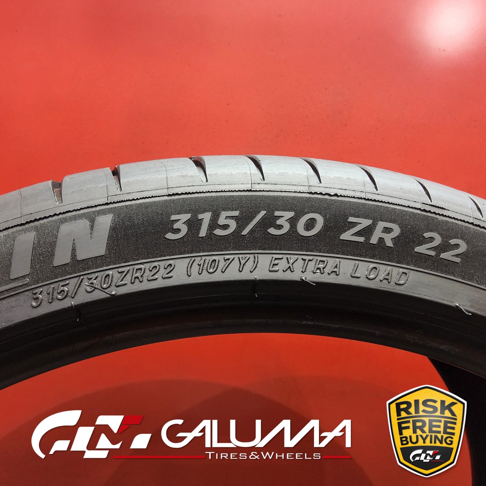 Set of 2 Tires Michelin Pilot Sport 4S ★ XL 315/30ZR22 107Y No Repairs #96263