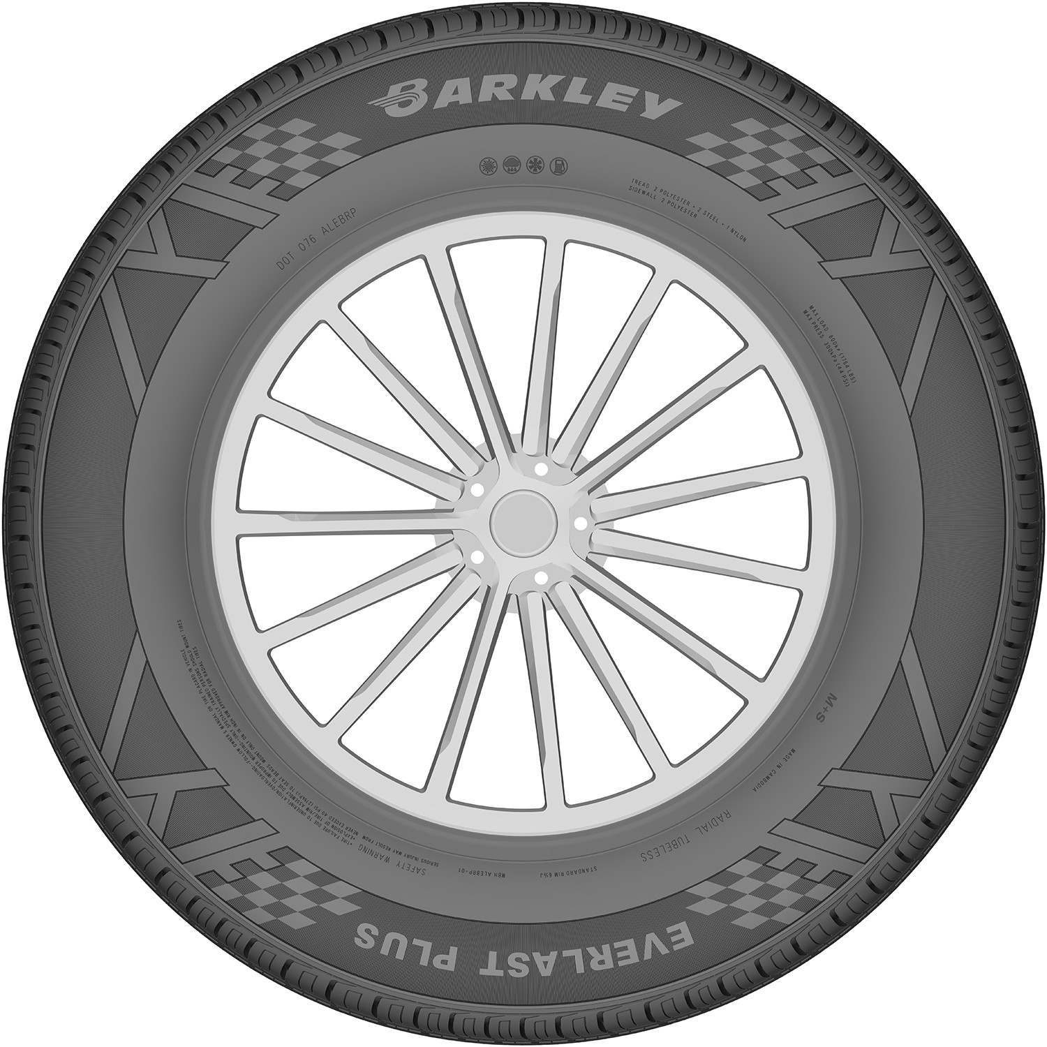 Barkley Everlast Plus 215/65R17 99H All Season Performance Tire