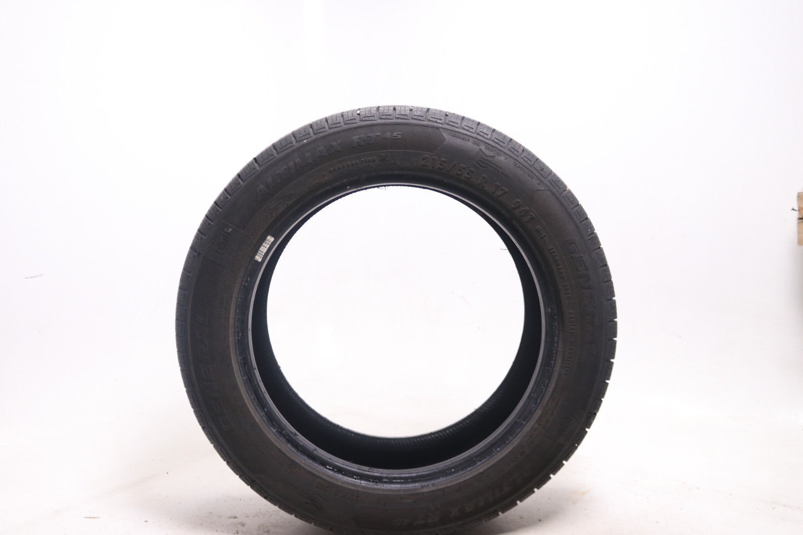 Set of 4 Used 215/55R17 General Altimax RT45 – 94T – 9-10/32 No Repairs