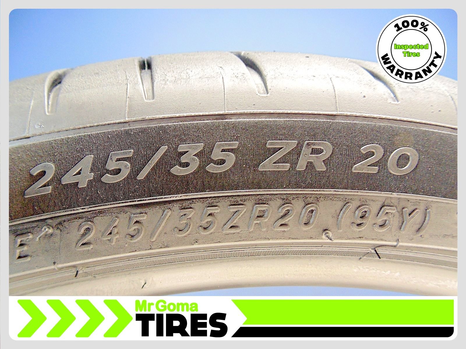 1 MICHELIN PILOT SPORT 4S MO1 XL 245/35ZR20 USED TIRE 7.5/32 TRAED 95Y 2453520