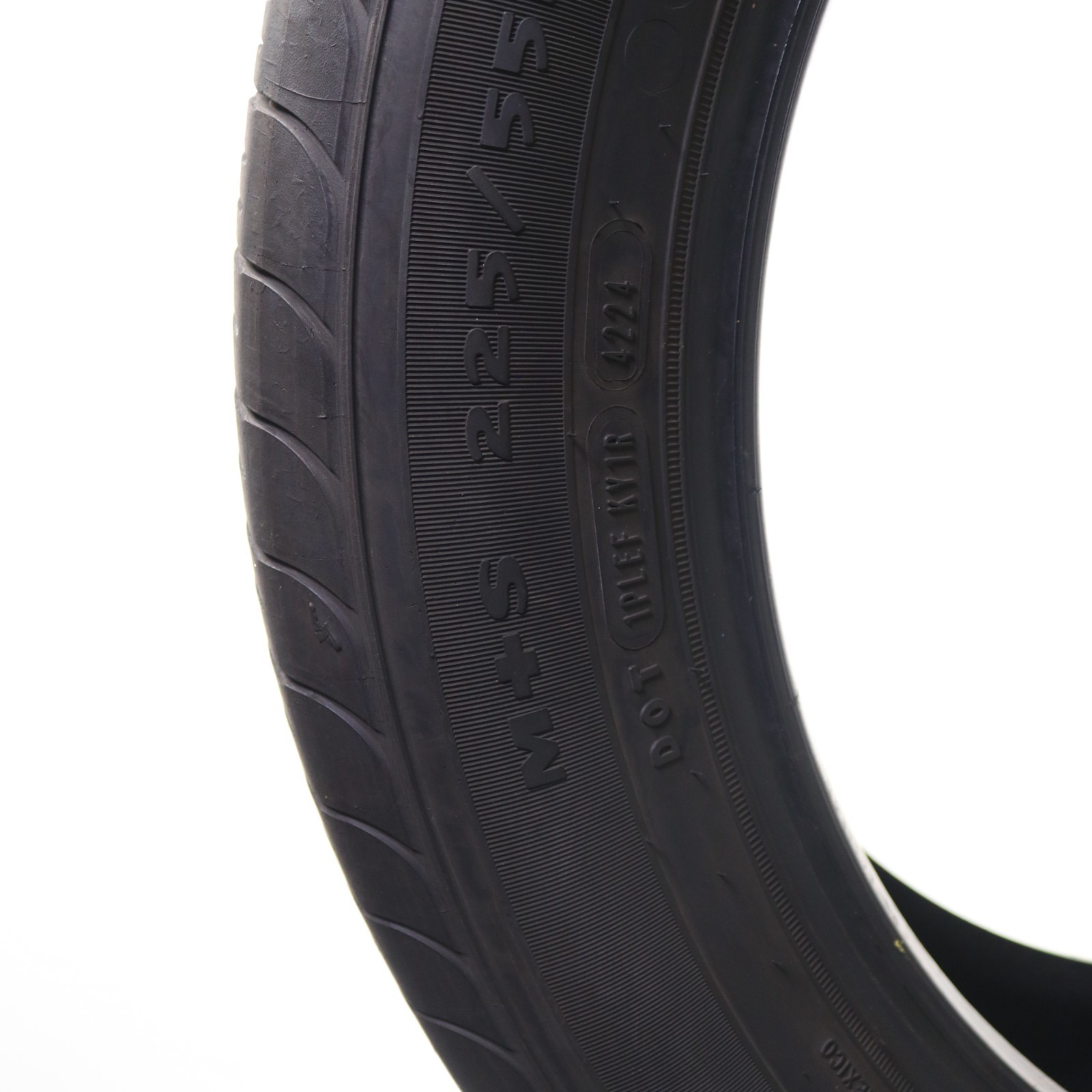 Set of 2 Used 225/55R19 Goodyear Eagle Touring – 99V – 6/32 No Repairs