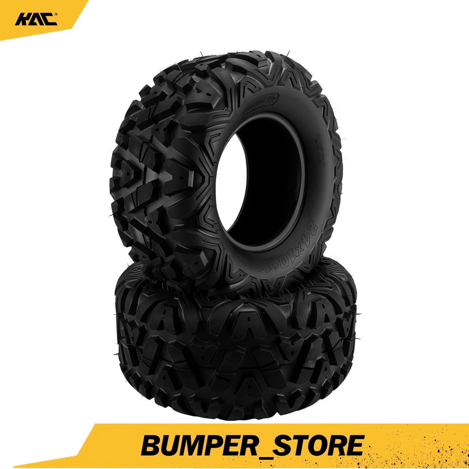 2Pcs 24×10-11 ATV Tires 6PLY All Terrain New