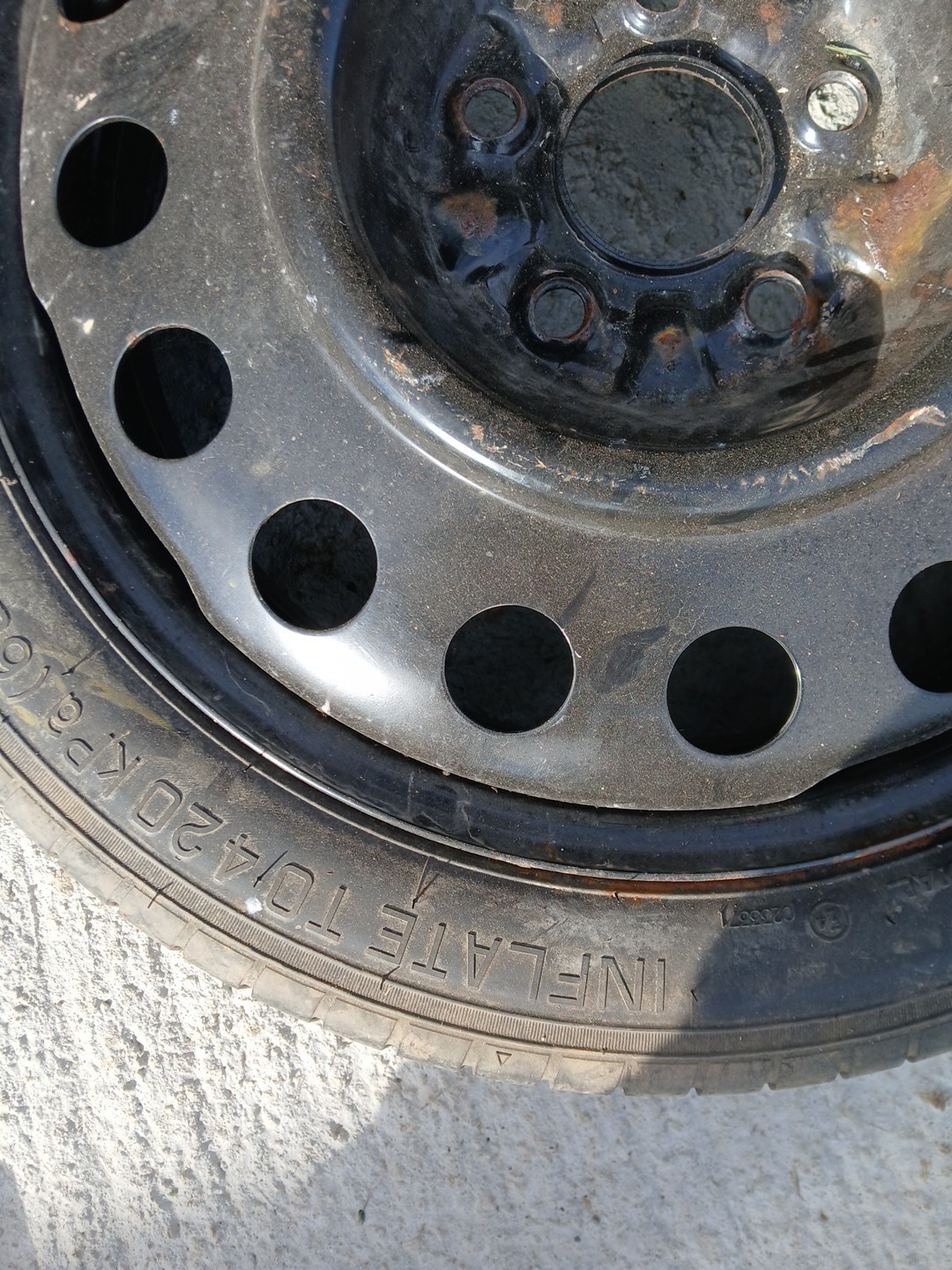 2010-2017 CHEVROLET EQUINOX TERRAIN MAXXIS SPARE DONUT TIRE 17X4.5T OEM 145/70