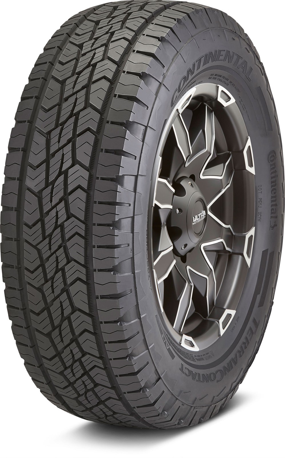 Set of 4 Continental TerrainContact A/T LT275/55R20/10 10-Ply 120S Tires 2755520