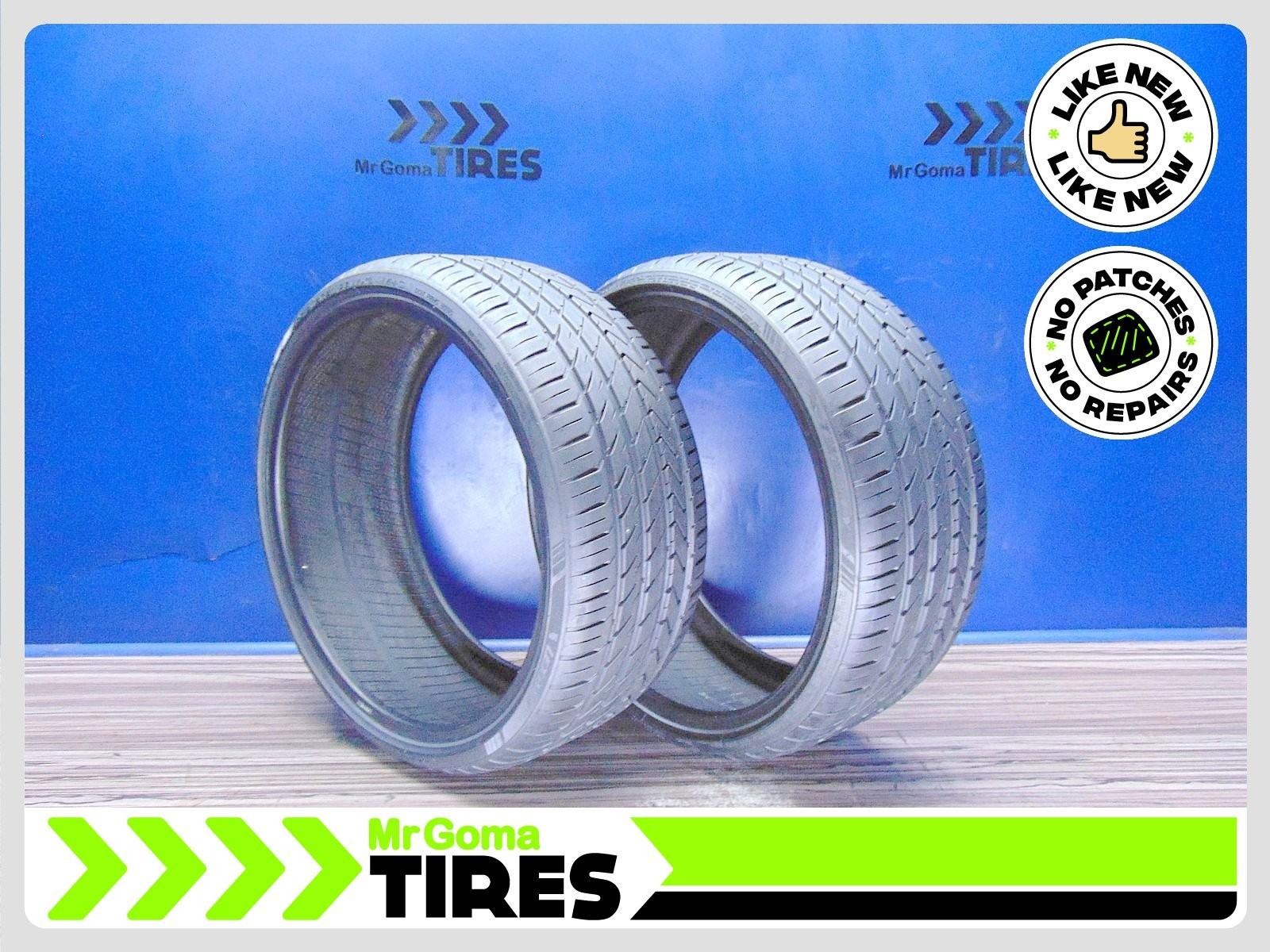 2 LEXANI LX-TWENTY XL 255/30R21 91% LIFE USED TIRES NO PATCH 2021 DOT 2553021