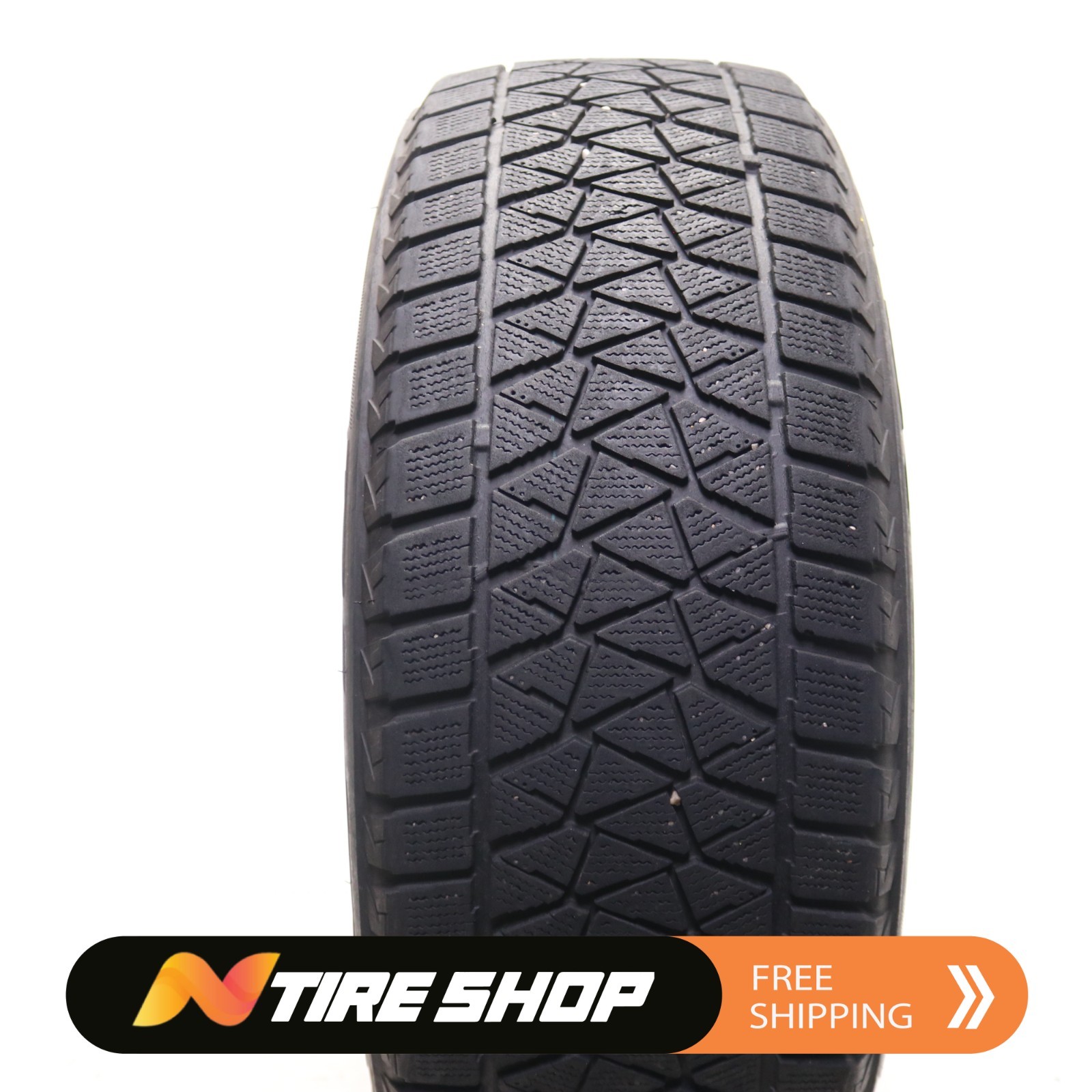 Set of 2 Used 235/60R18 Bridgestone Blizzak DM-V2 – 107S – 6-6.5/32 No Repairs