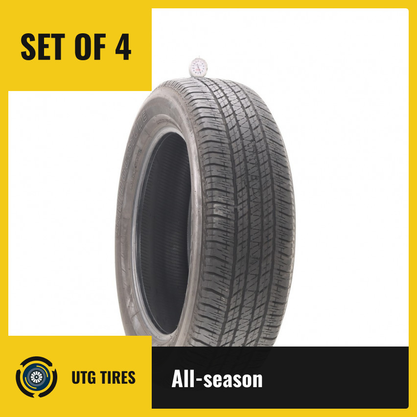 Set of (4) Used 245/60R20 Bridgestone Dueler H/T 684 II 107H – 6-6.5/32