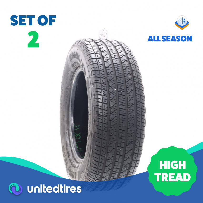 Set of (2) Used 255/65R17 Goodyear Wrangler Territory HT 110T – 9/32 (11A1Y)