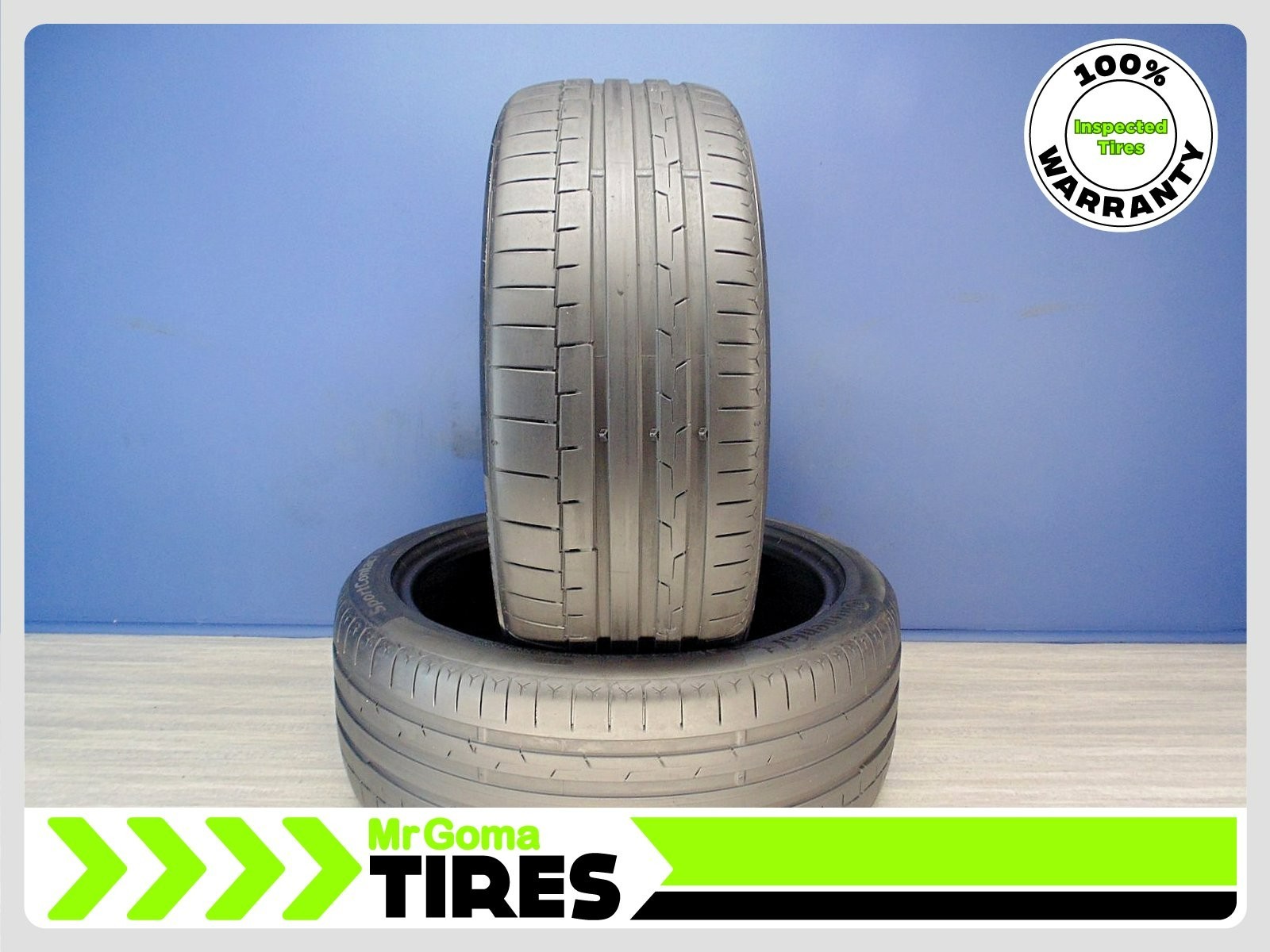 2 CONTINENTAL SPORTCONTACT 6 RO1 XL 255/40R21 USED TIRES 6.8/32 TREAD 2554021