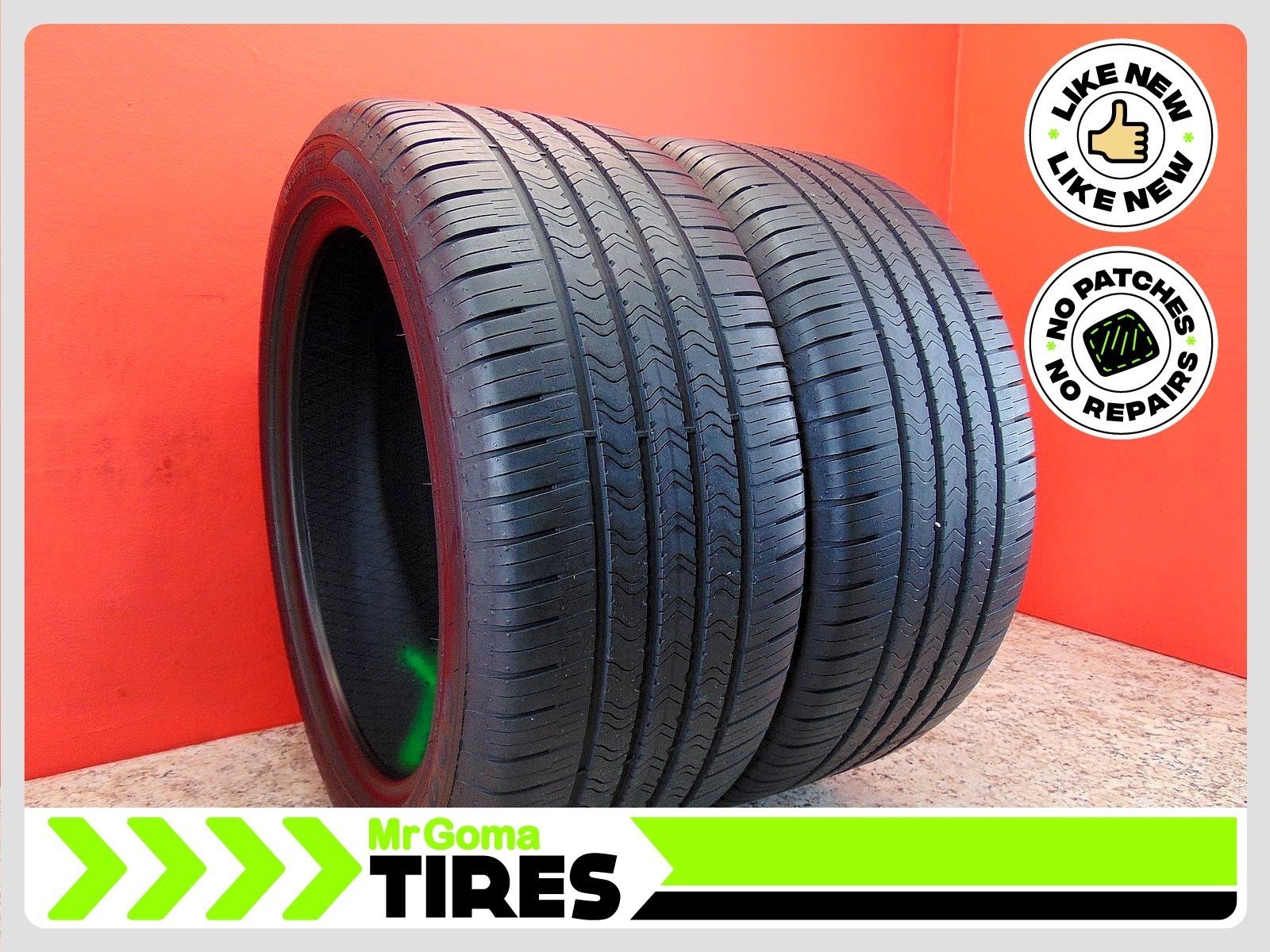 2 GOODYEAR EAGLE SPORT A/S MOE RFT XL 285/40R20 USED TIRES 7.3/32 TREAD 2854020