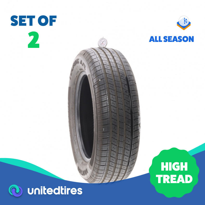 Set of (2) Used 225/65R17 Vantage Touring A/S 102H – 8.5/32