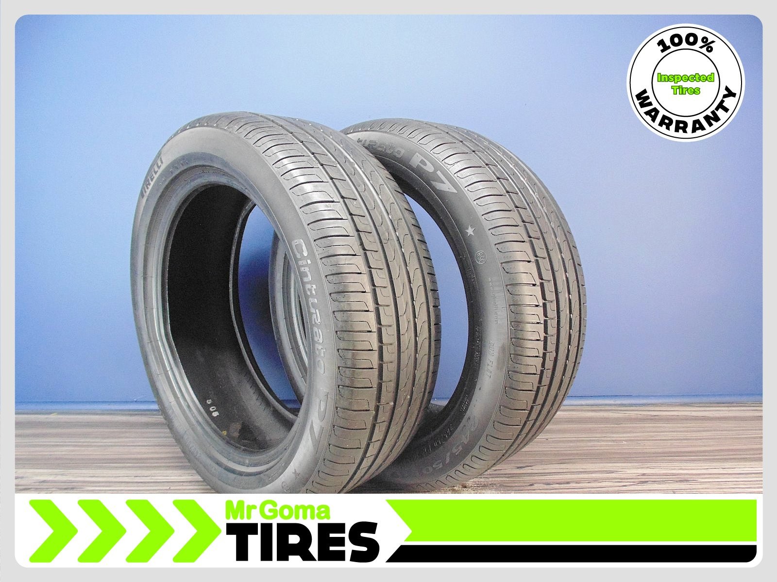 2 PIRELLI CINTURATO P7 RSC RFT 245/50R19 TIRES 7.9/32 TREAD RUN FLAT BMW 2455019