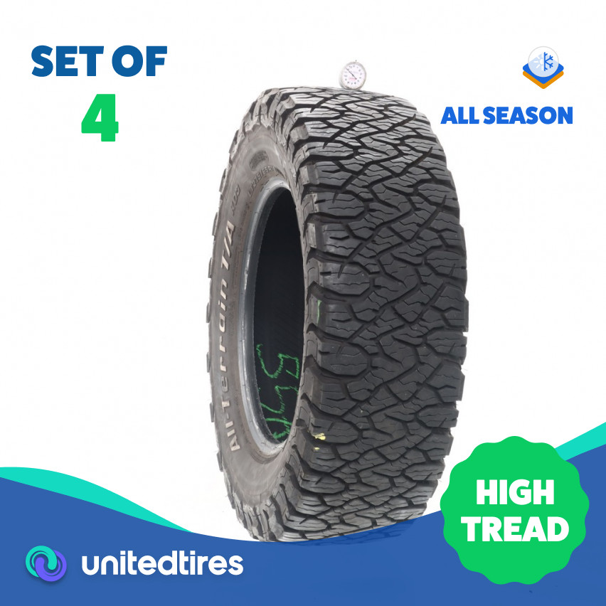 Set of (4) Used LT 275/65R18 BFGoodrich All-Terrain T/A KO3 123/120S – 11.5/32