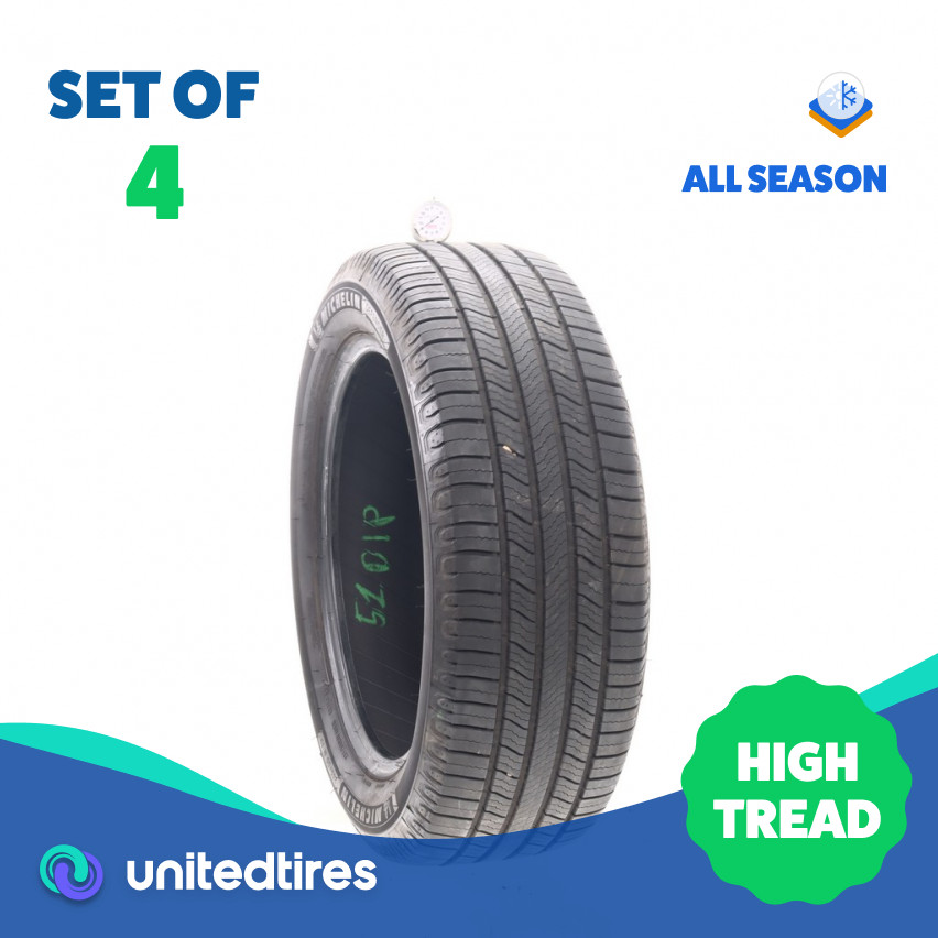 Set of (4) Used 235/55R19 Michelin Defender 2 105H – 9-10/32