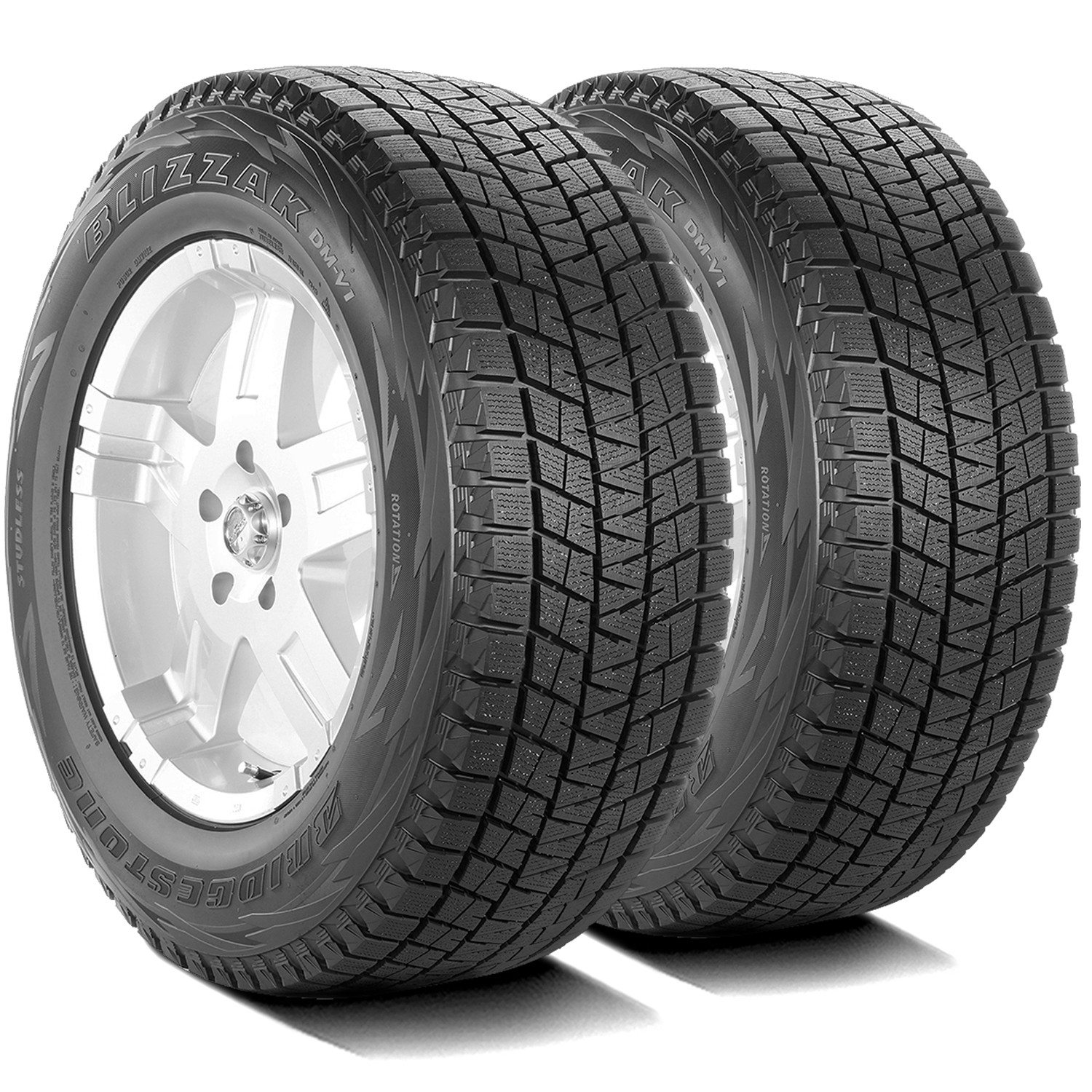 2 Tires 235/75R17 Bridgestone Blizzak DM-V1 (Studless) Snow Winter 108R
