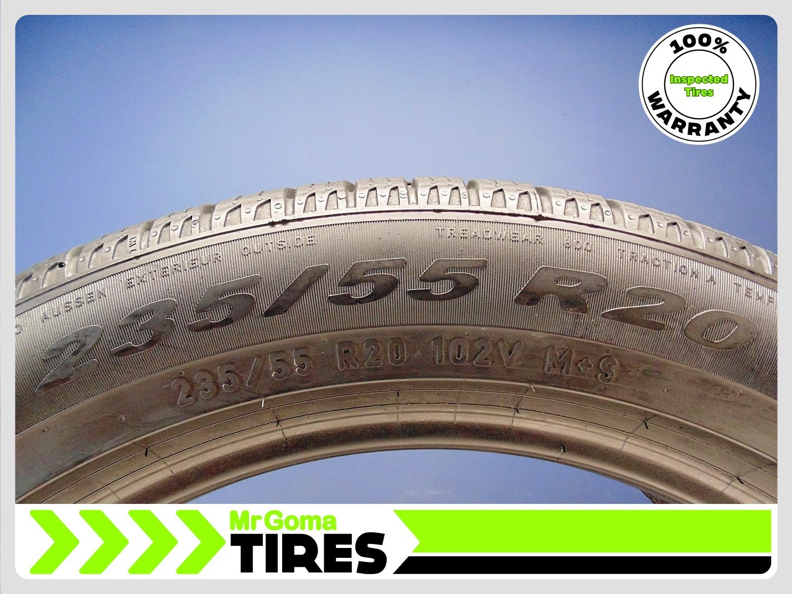 2 PIRELLI SCORPION TM AS PLUS 3 235/55R20 USED TIRES 8.8/32 TREAD 2355520