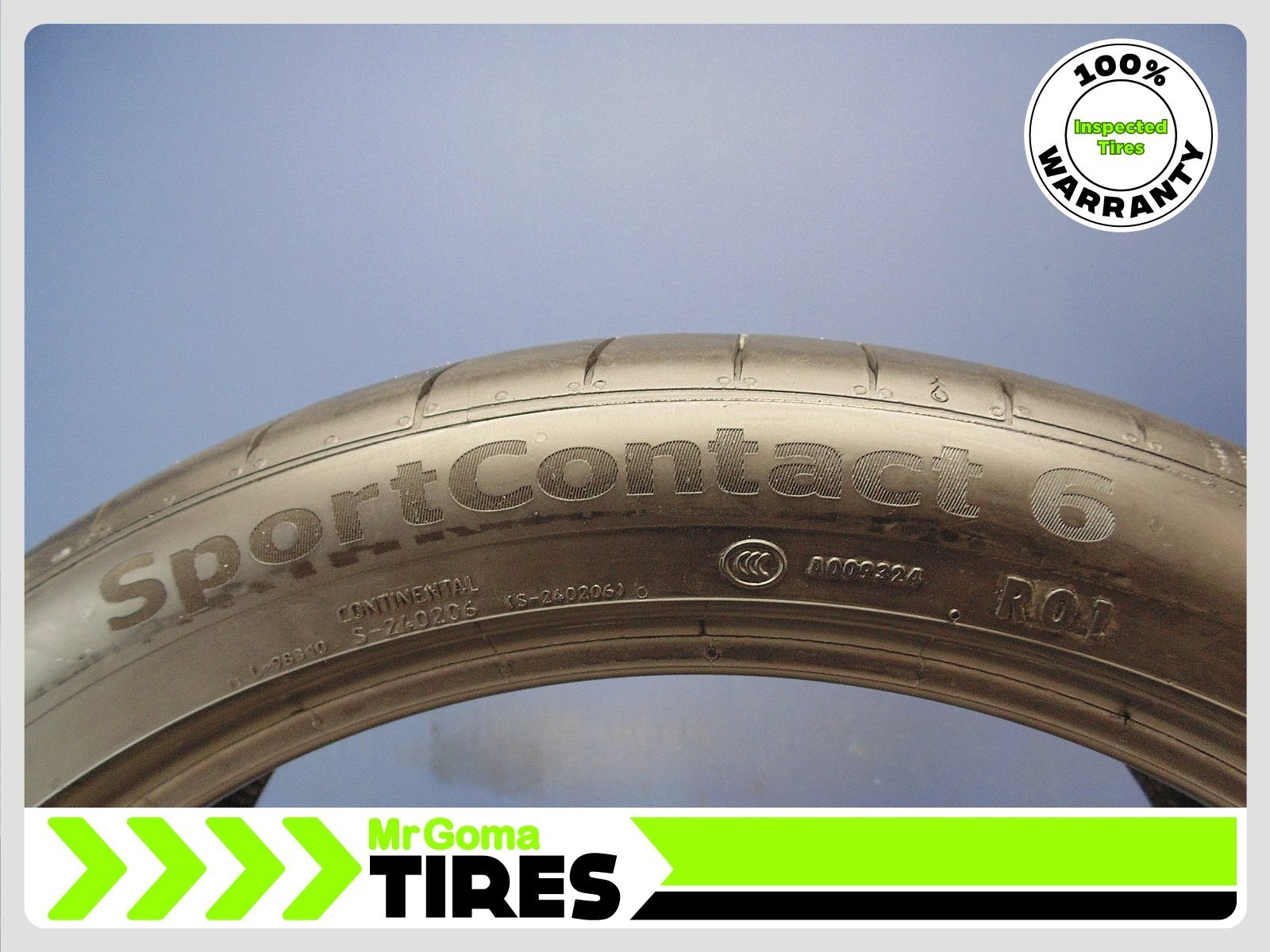 2 CONTINENTAL SPORTCONTACT 6 RO1 XL 255/40R21 USED TIRES 6.8/32 TREAD 2554021