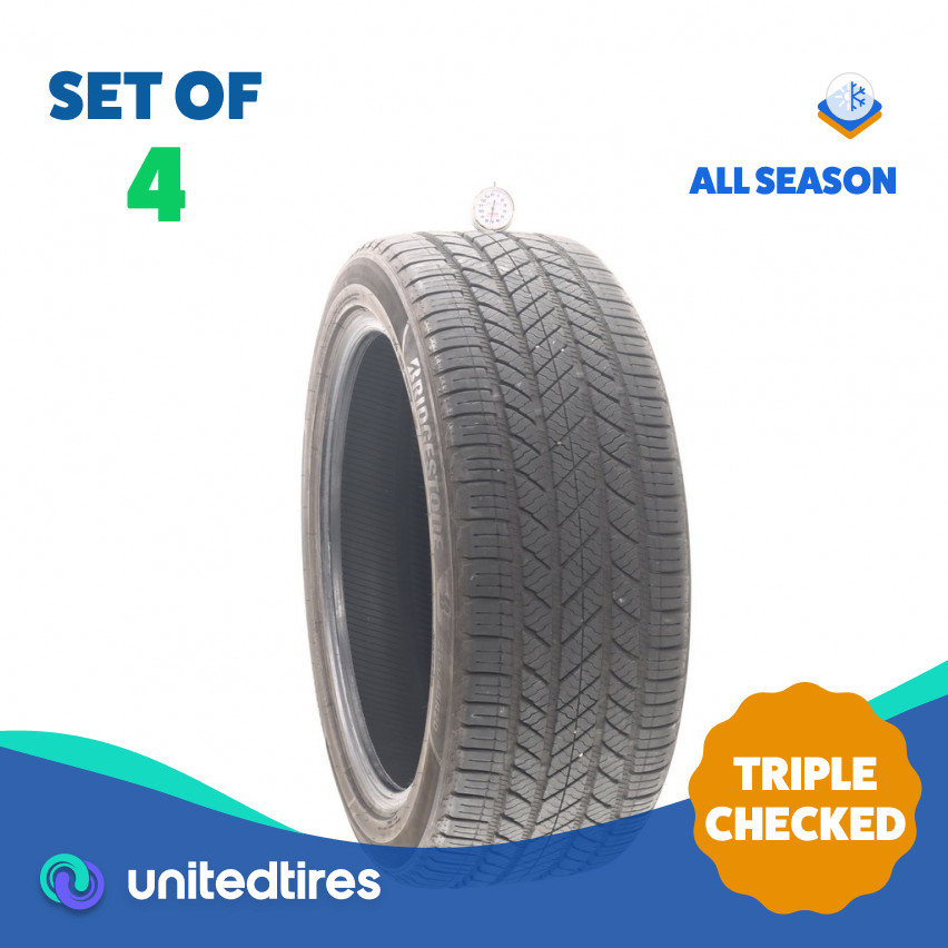 Set of (4) Used 255/45R20 Bridgestone Alenza AS Ultra 101W – 7-7.5/32