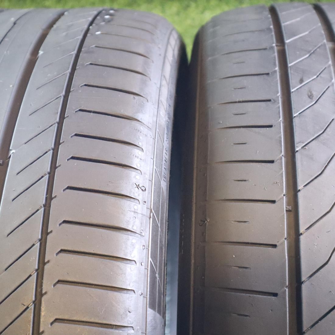 PAIR 285 35 21 Continental ContiSport Contact 5 60% Tread 5/32 105Y #26978