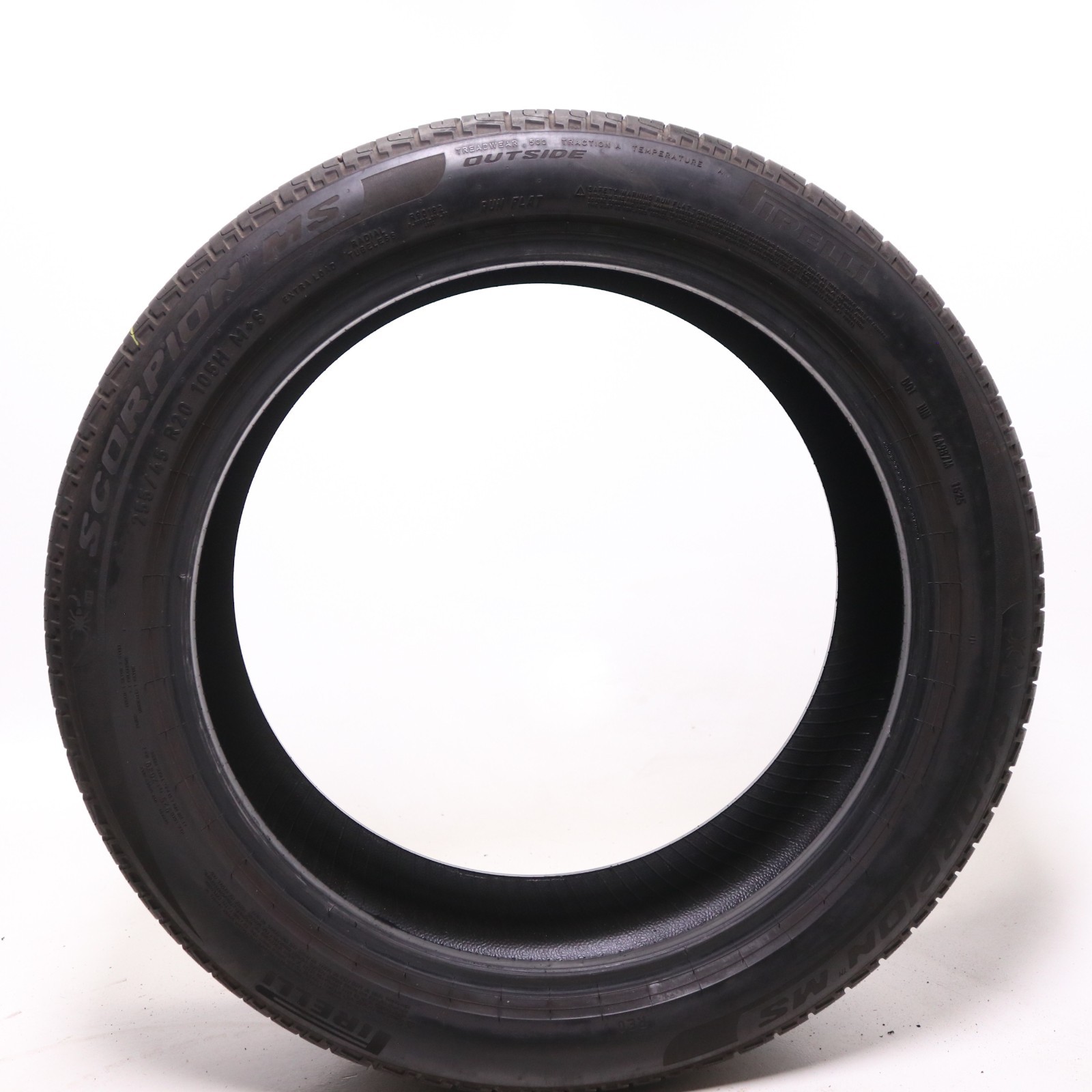 Set of 4 Used 255/45R20 Pirelli Scorpion MS RE0 Run Flat – 105H – 7-8/32