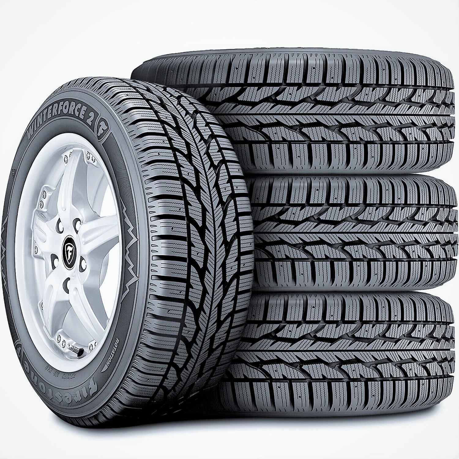 4 Tires Firestone Winterforce 2 205/50R16 87S Winter Snow