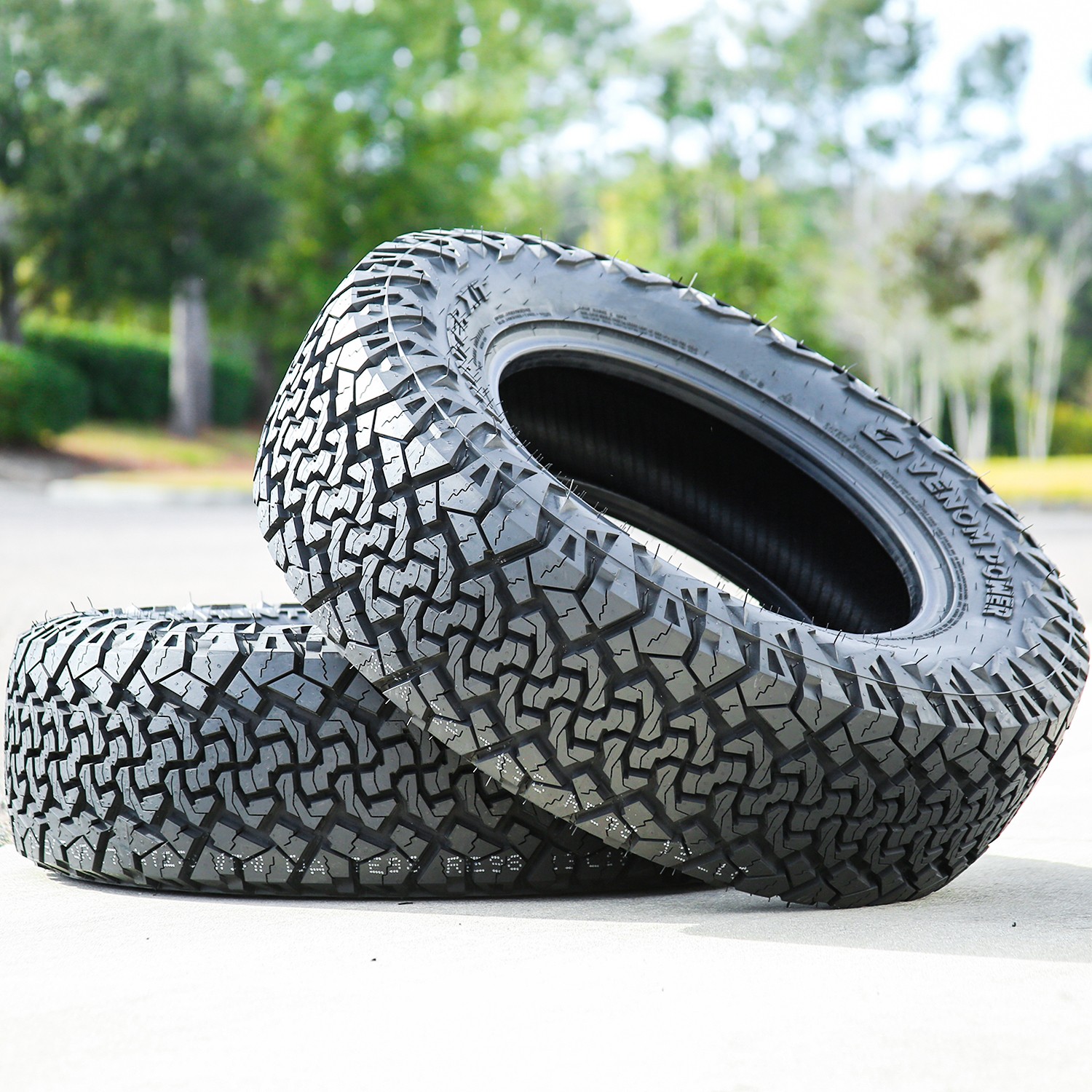 2 Tires Venom Power Terra Hunter X/T 2 225/75R16 Load F 12 Ply Van Commercial