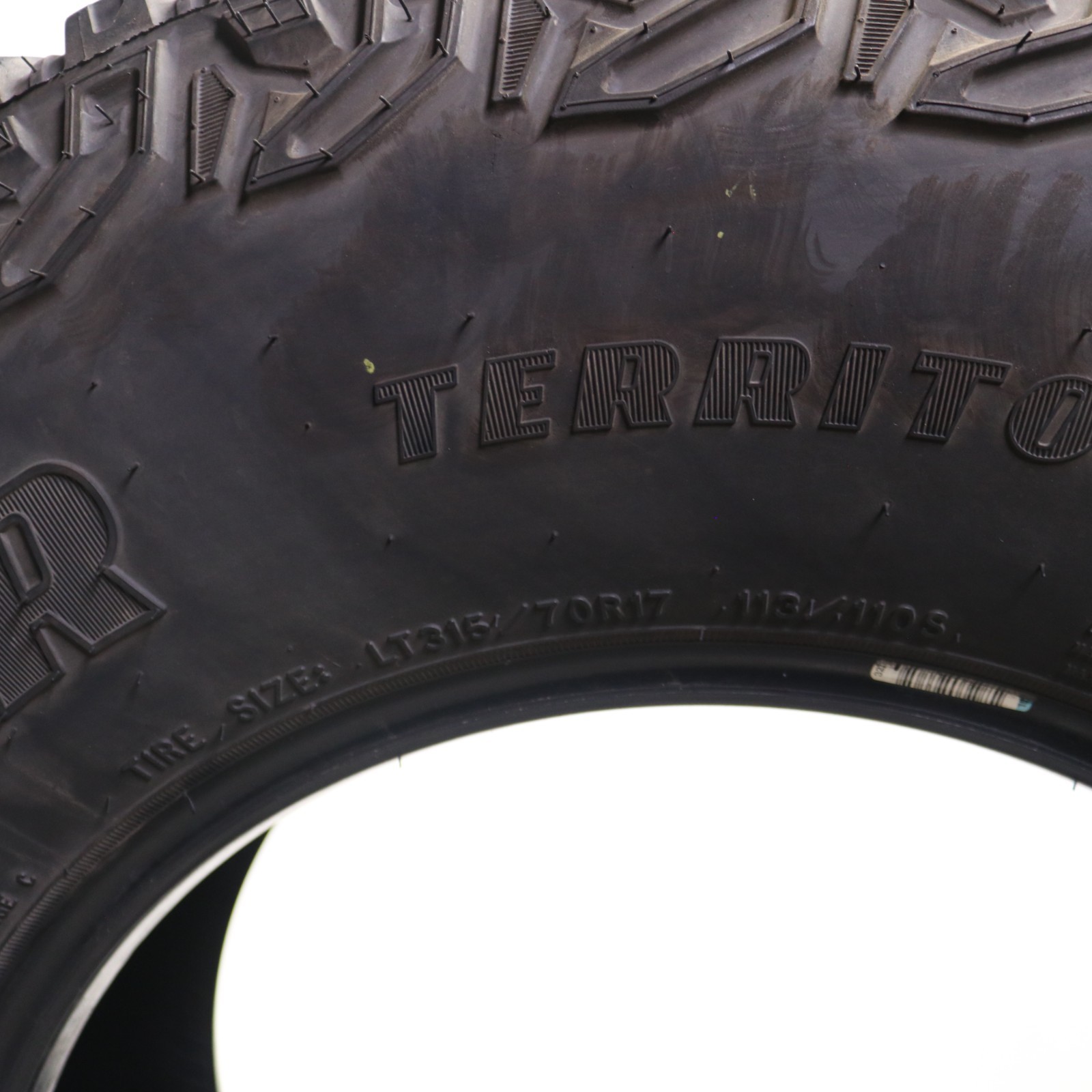 Set of 2 Used LT 315/70R17 Goodyear Wrangler Territory MT – 113/110S 8.5-9.5/32