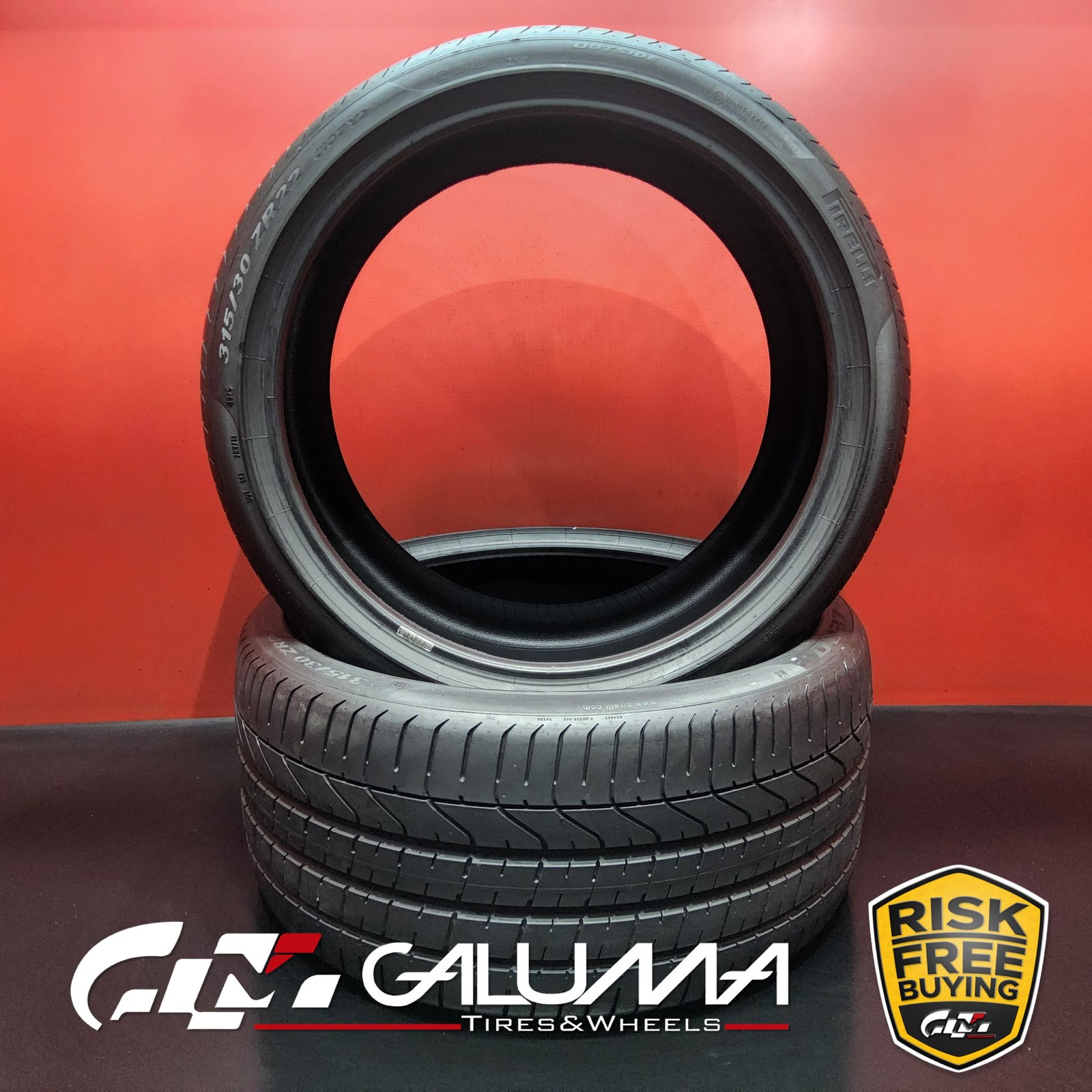 Set of 2 Tires LikeNEW Pirelli P Zero (N0) XL 315/30ZR22 315/30/22 107Y #94861