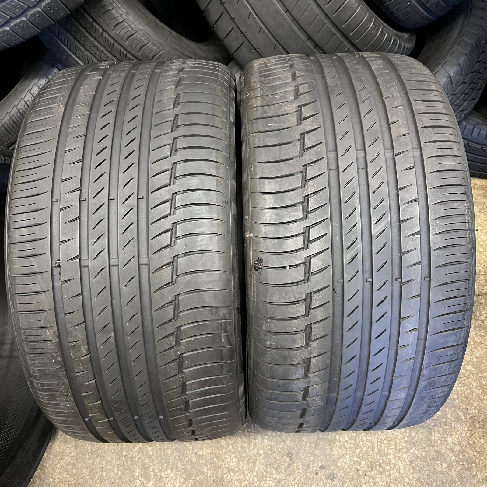 Set Of 2 Tires LikeNEW Continental PremiumContact 6 BMW 315/30R22 107Y 8.25/32