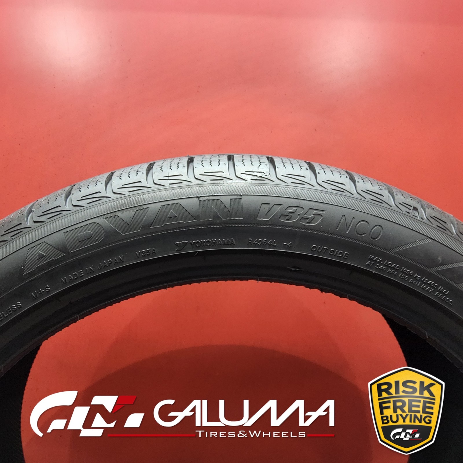 1 (One) Tire LikeNEW Yokohama Advan V35 NC0 XL 315/35R22 315/35/22 3153522 91058