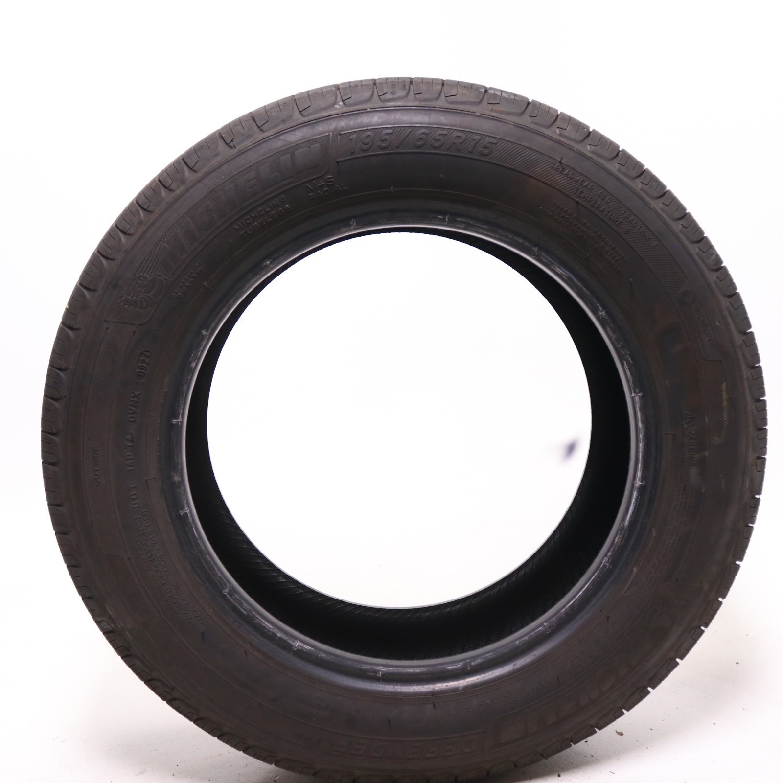 Set of 4 Used 195/65R15 Michelin Defender T+H – 91H – 8-9/32