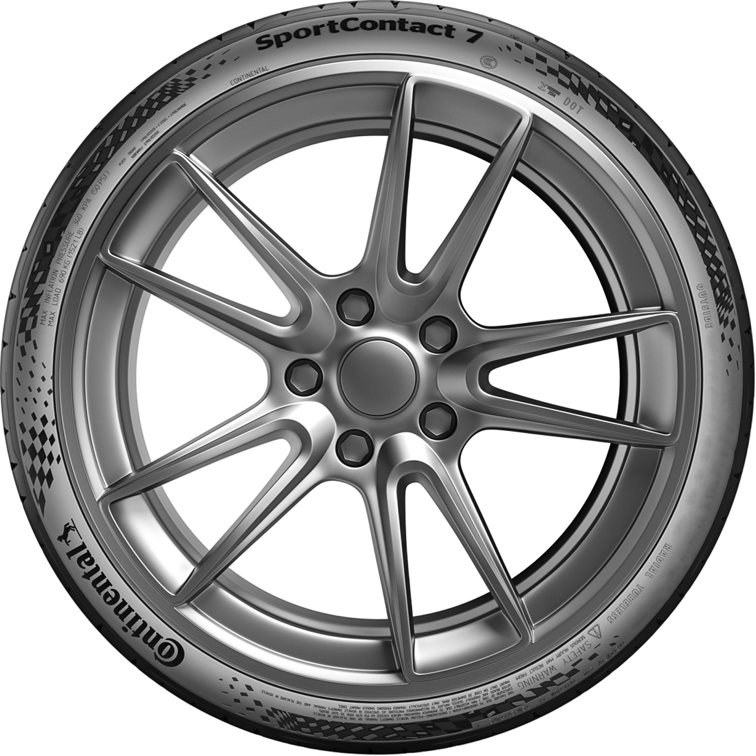 One Tire Continental SportContact 7 EV Ready 325/30R21 ZR 108Y XL (ND0) UHP