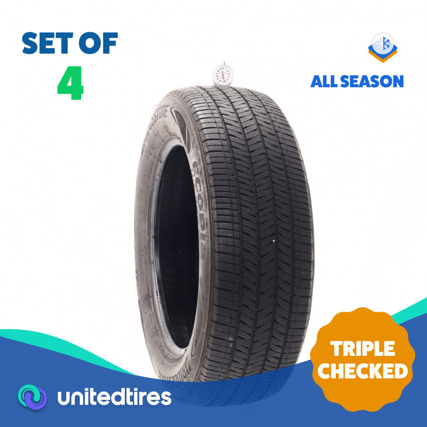 Set of (4) Used 235/60R18 Bridgestone Ecopia H/L 422 Plus – 6.5-8.5/32 (11ZHR)