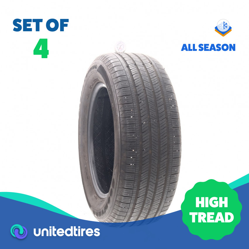 Set of (4) Used 255/60R18 Goodyear Eagle Touring 108H – 8-10/32 (1880W)
