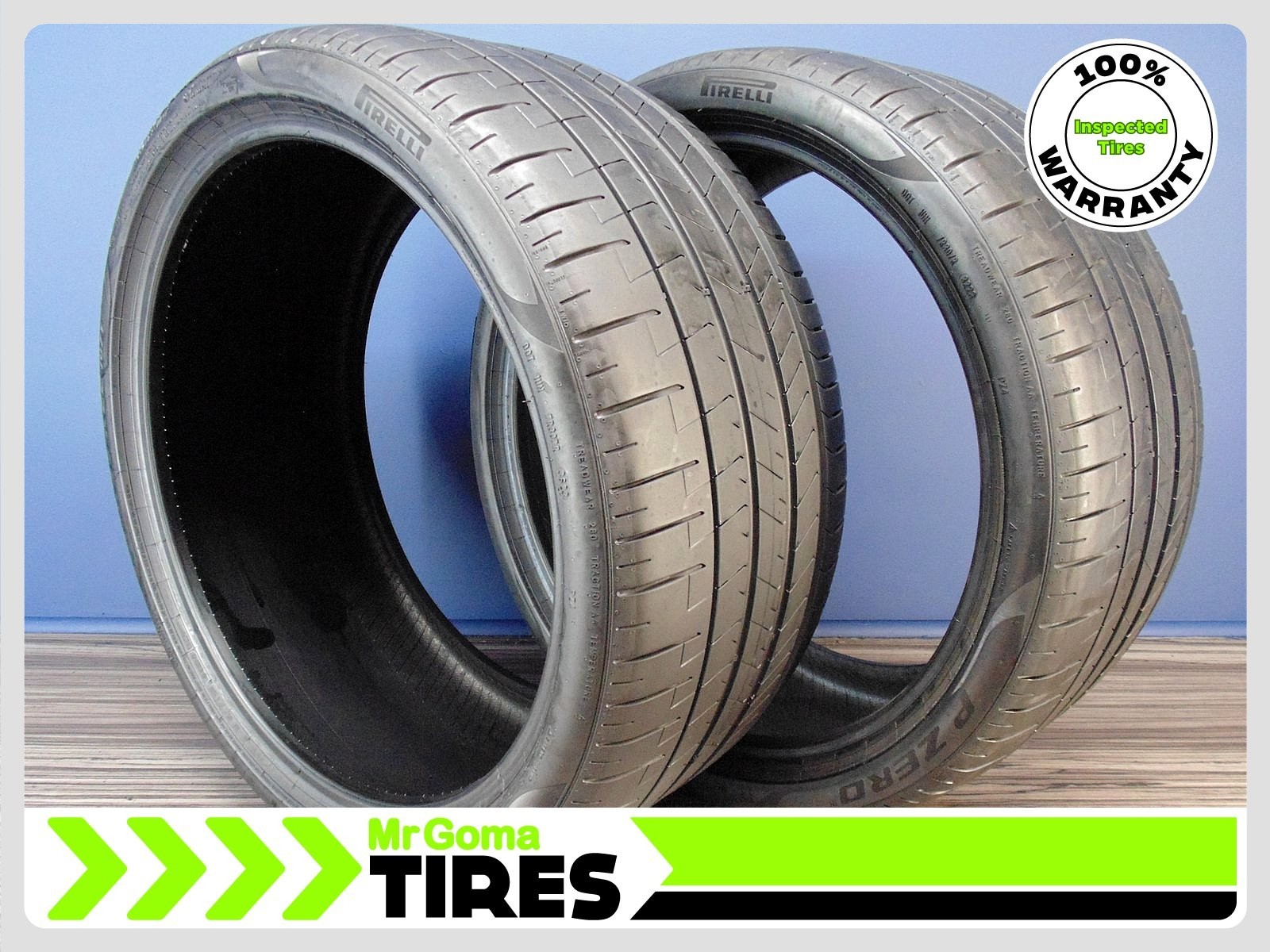 2 PIRELLI P ZERO TM PZ4 II XL 315/30R22 USED TIRES 7.2/32 TREAD 107Y 3153022