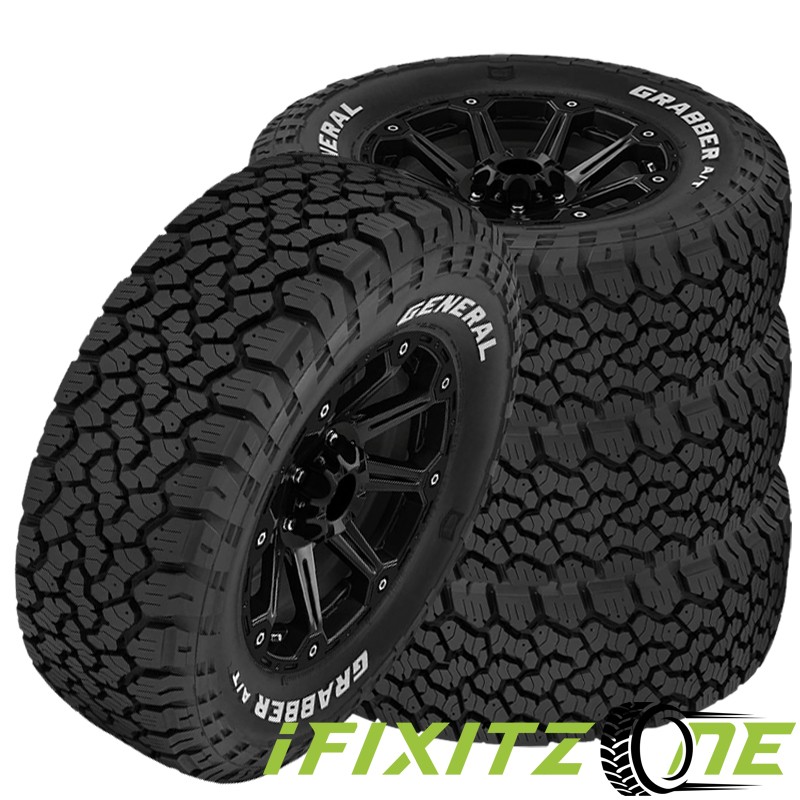 4 General Grabber A/TX RWL 205/75R15 97T Studdable All Terrain 60000 Mileage