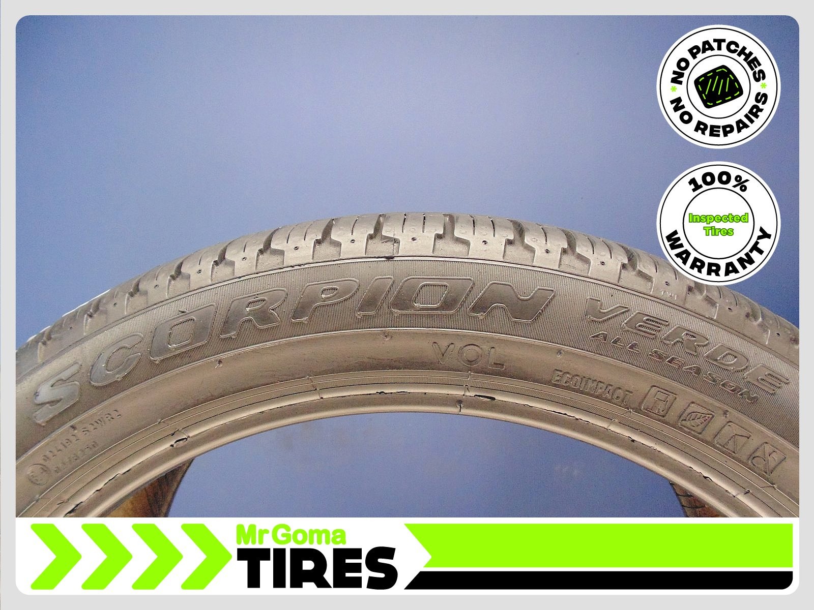 2 PIRELLI SCORPION VERDE A/S VOL XL 275/40R21 USED TIRES 7.3/32 TREAD 2754021