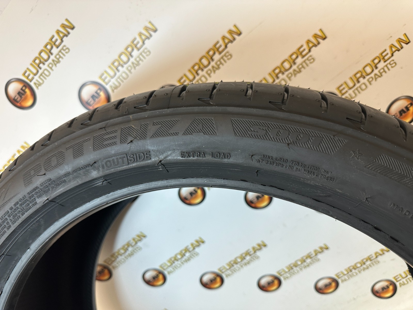 SINGLE NEW Bridgestone Potenza S001 Run Flat 245/40R20 99Y Tire