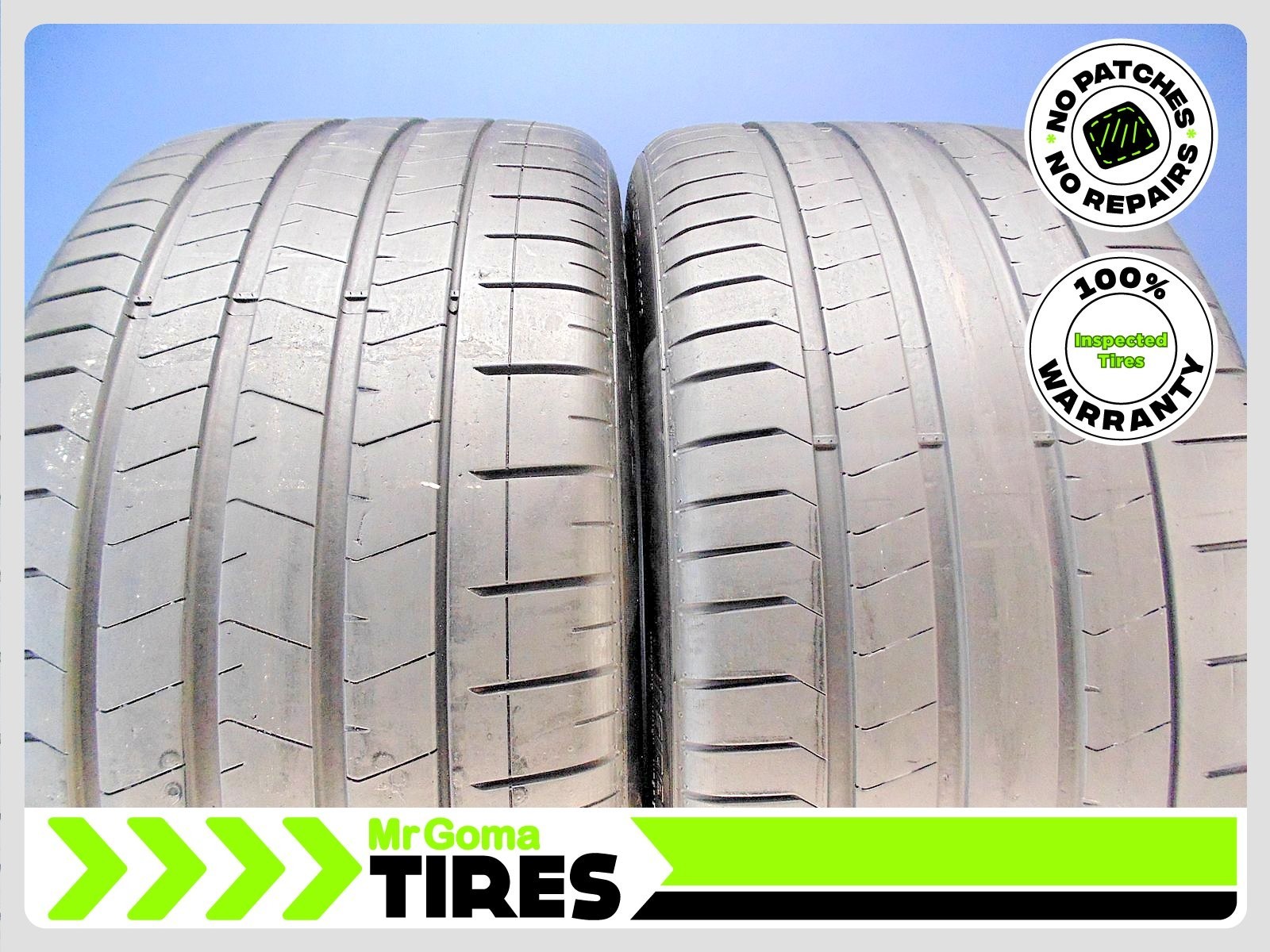 2 PIRELLI P ZERO TM PZ4 L XL 325/35ZR22 USED TIRES 6.7/32 TREAD NO PATCH 3253522