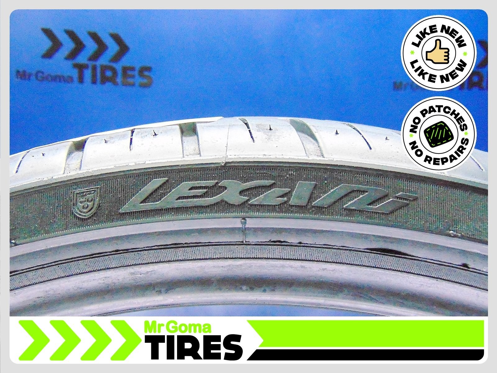 2 LEXANI LX-TWENTY XL 255/30R21 91% LIFE USED TIRES NO PATCH 2021 DOT 2553021