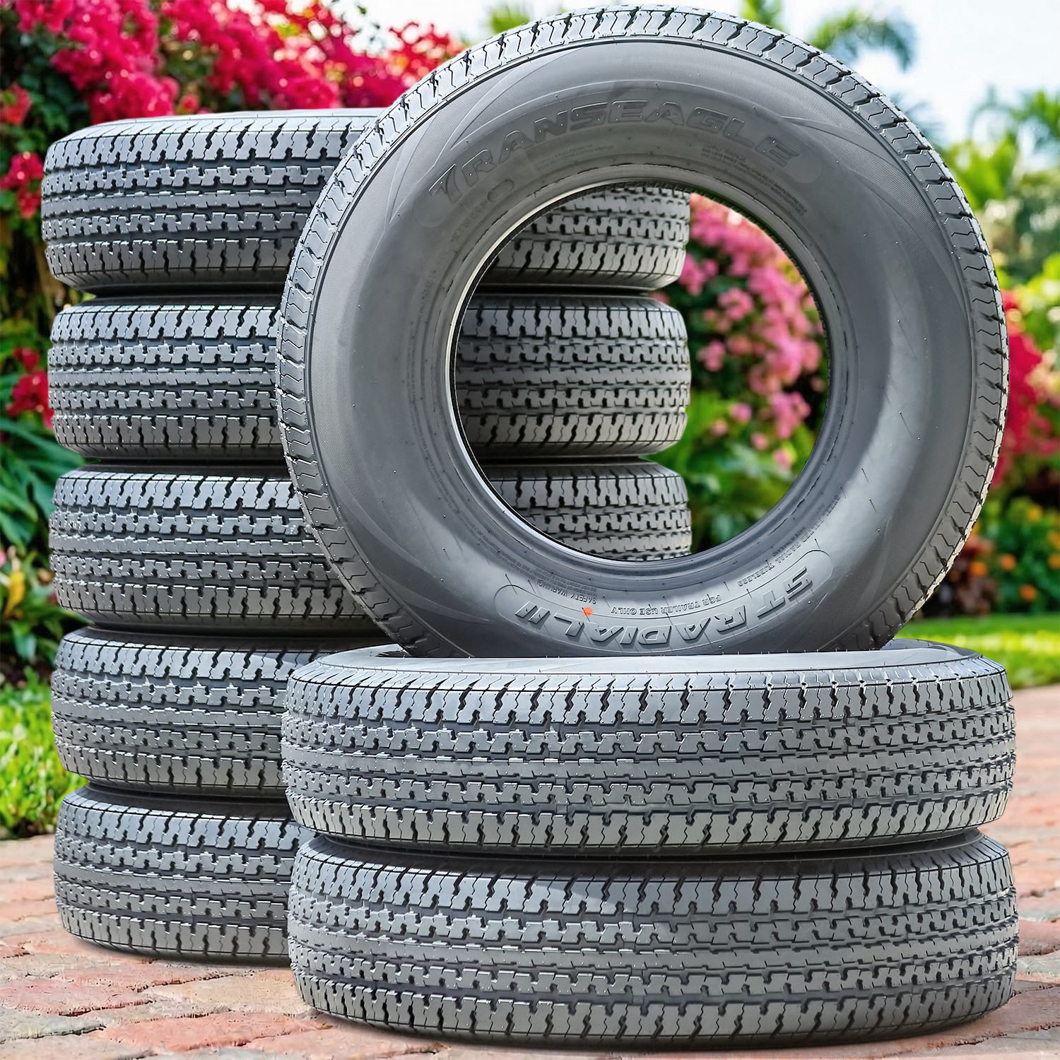 4 Transeagle ST Radial II Steel Belted ST 235/80R16 Load E 10 Ply Trailer Tires