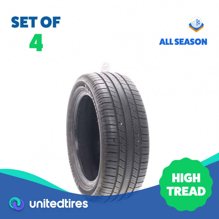 Set of (4) Used 225/50R17 Michelin Defender 2 98H – 9.5-10/32